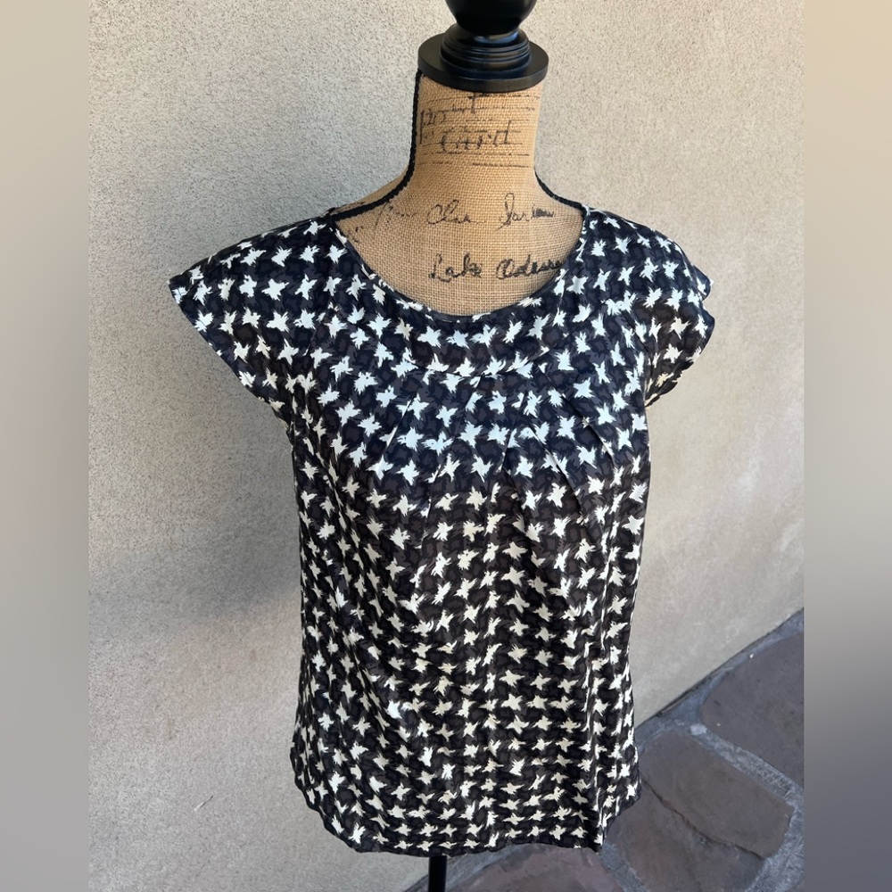 Talbots 100% Silk Printed Top - Picture 6 of 11